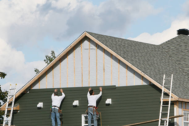 Professional Siding Contractor technician working in Wake Forest, NC